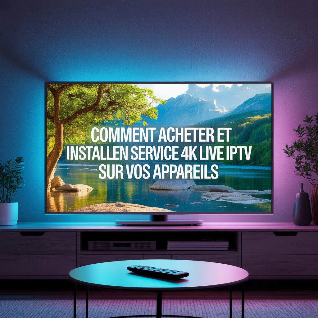 Installer un Service 4K Live IPTV sur Vos Appareils image 1 tag service