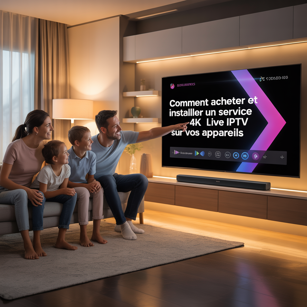 Installer un Service 4K Live IPTV sur Vos Appareils with familly